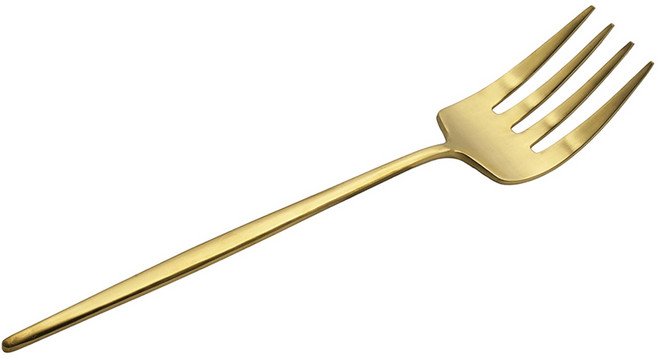 테이블아트 국산 아벨라 네발 포크 대형, 무광골드, 1개