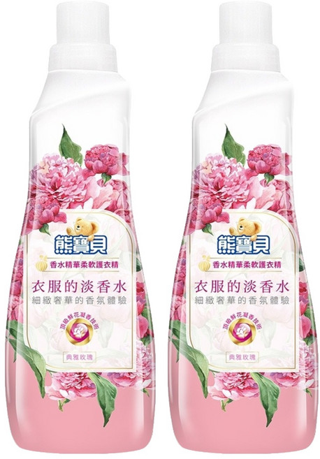 Snuggle 熊寶貝 香水精華柔軟護衣精 典雅玫瑰, 700ml, 2瓶