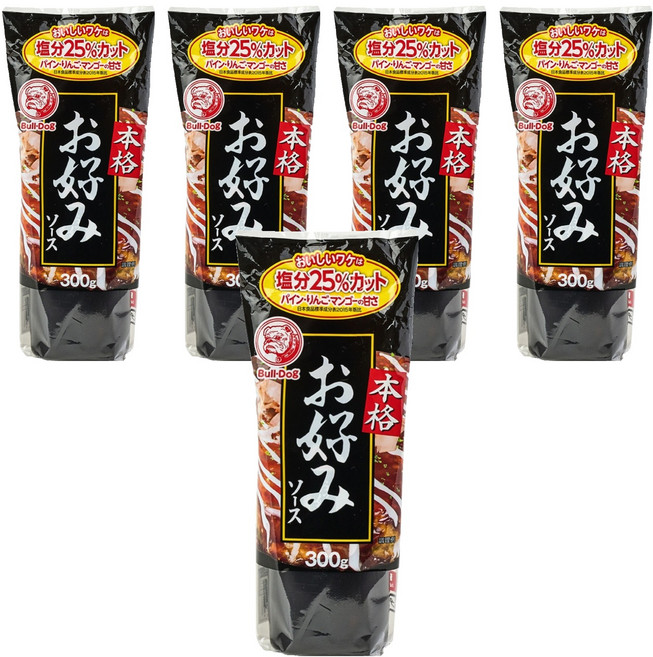 불독 오꼬노미 소스, 300g, 5개
