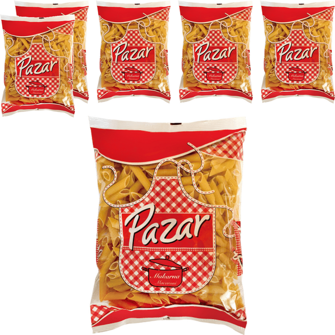 Pazar 雙尖通心麵, 500g, 6包