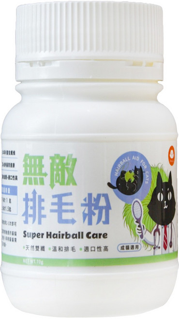 ParkCat 貓樂園 天然雙纖排毛粉 鮮雞 70g, 1個, 1份, 消化+腸道健康