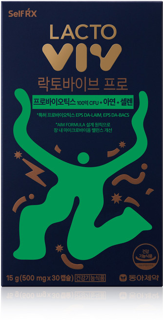 동아제약 락토바이브 프로 유산균, 30정, 1개