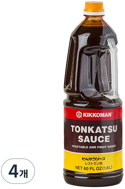 기꼬만 돈까스 소스, 1.8L, 4개