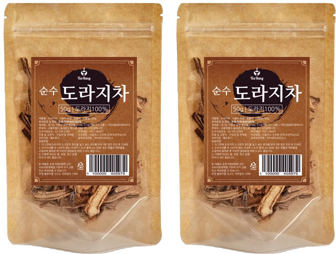 티랑 순수 도라지차, 50g, 1개입, 2개