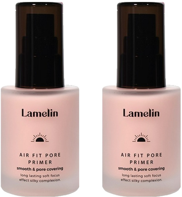 Lamelin 清透毛孔隱形妝前乳 40ml, 2瓶, 粉色