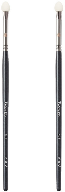 피카소 403 아이섀도우 팁 브러쉬, 혼합 색상, 2개