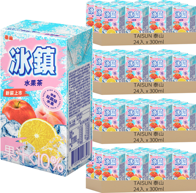 TAISUN 泰山 冰鎮 水果茶, 300ml, 96入