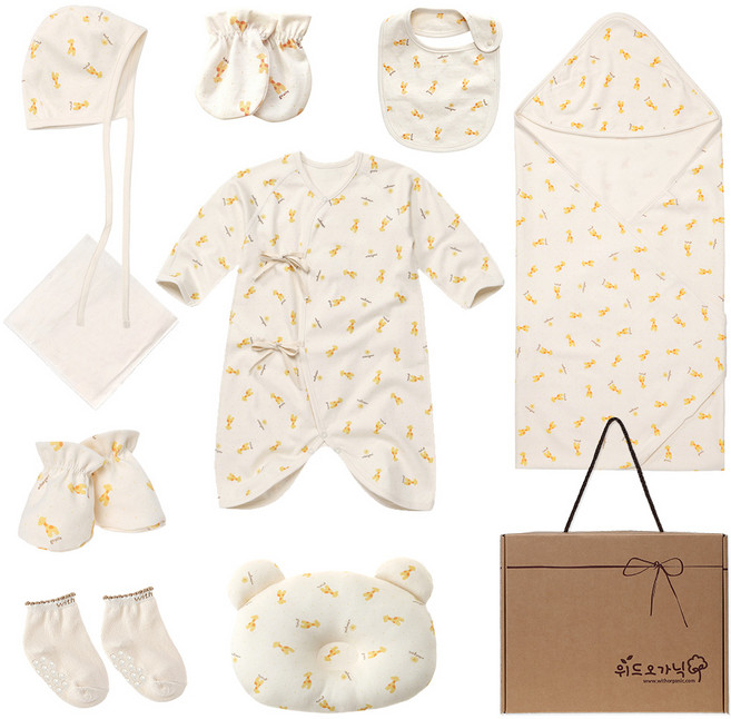 위드오가닉 신생아용 출산선물 10종세트