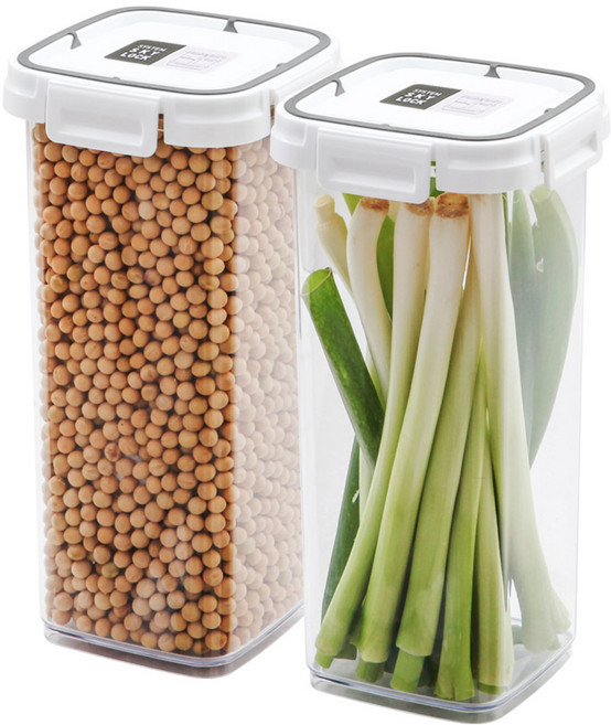 수납이야기 스카이락 밀폐용기 정 4호, 2개, 1.8L