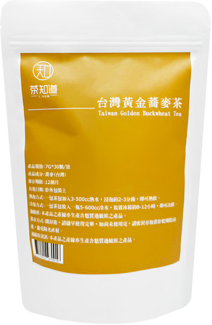 T.NOW 茶知道 台灣黃金蕎麥茶, 7g, 30包, 1袋