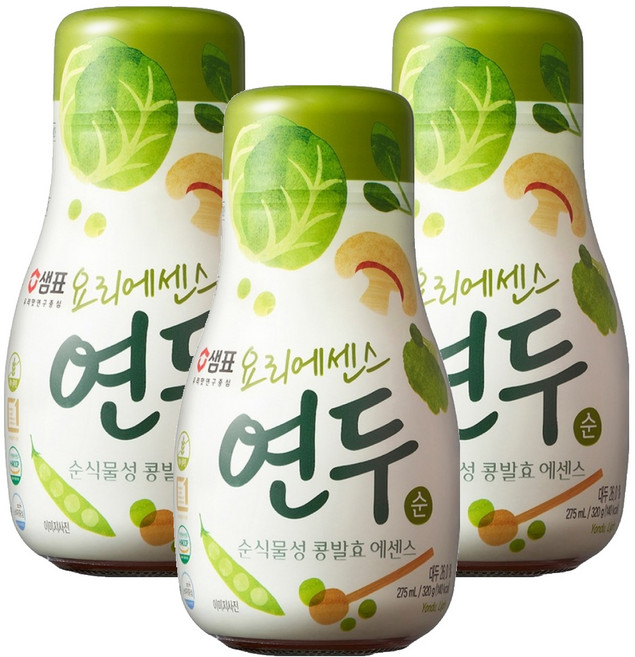 연두 요리에센스 순맛, 275ml, 3개