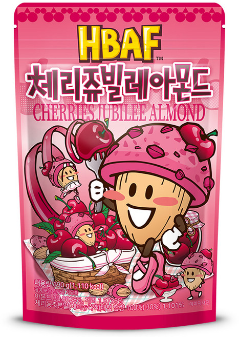 바프 체리쥬빌레 아몬드, 190g, 1개