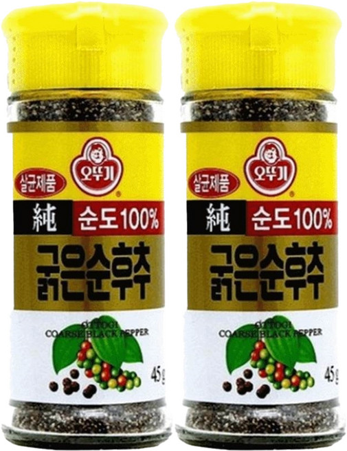오뚜기 굵은순후추, 45g, 2개