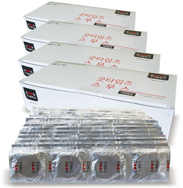 굿타임 스무스 콘돔, 100개입, 4개