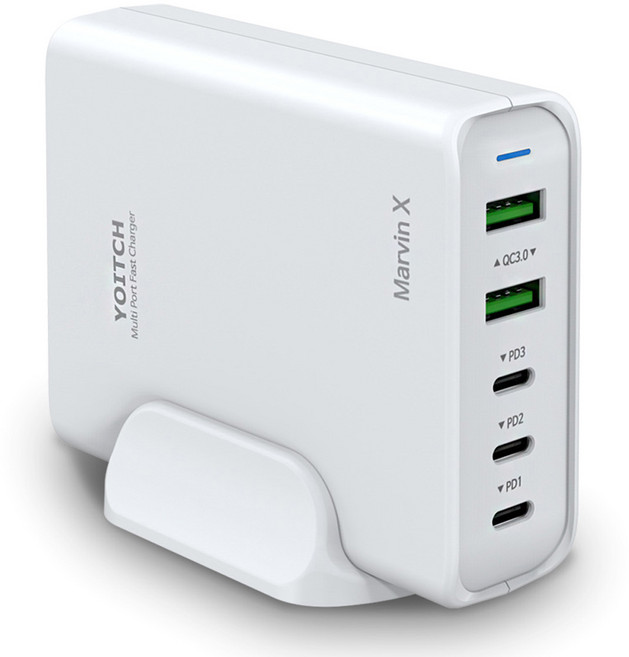 요이치 110w 5포트 마빈x pd 멀티충전기, 혼합색상, 1개