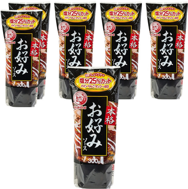 불독 오꼬노미 소스, 300g, 6개