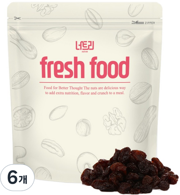 Nutree 智利葡萄乾, 250g, 6個