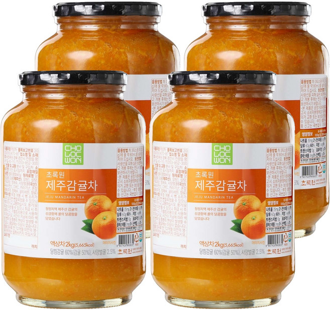 초록원 제주감귤차, 2kg, 1개입, 4개