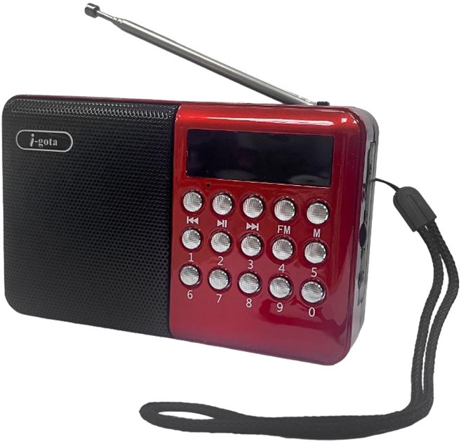 i-gota 愛購它 FM + MP3 隨身收音機 TF記憶卡+USB隨身碟播放支援, RDW-853, 1個