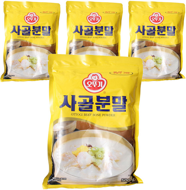오뚜기 사골분말, 500g, 4개