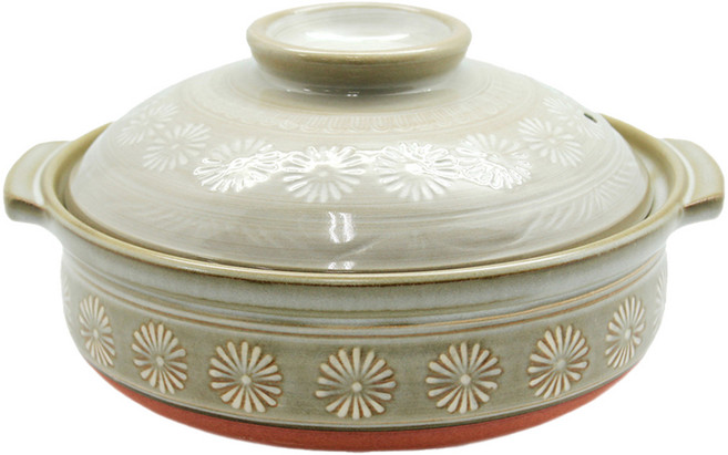 GINPO 銀峯 三島9號砂鍋 日本製, 31.8cm, 1個