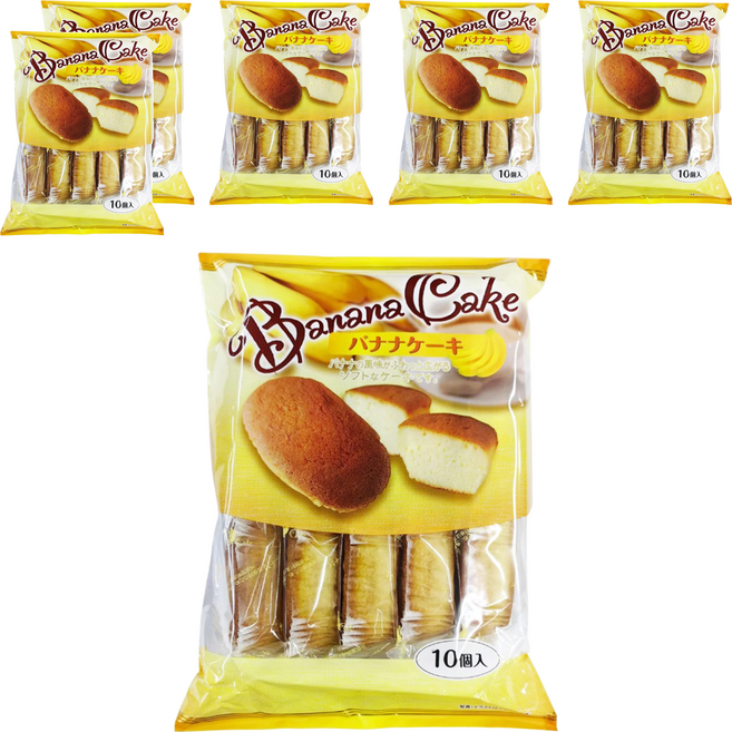Shiawasedou 幸堂 香蕉蛋糕 10個裝, 6個, 185g