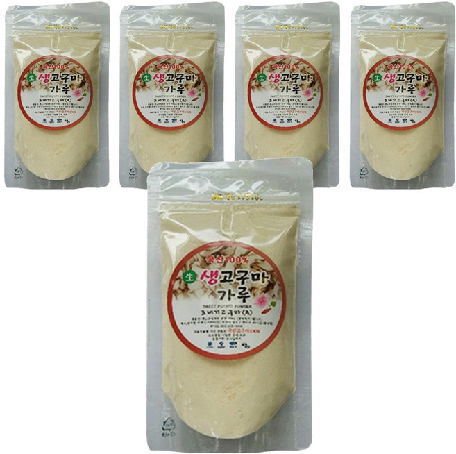 조내기고구마 생고구마 가루, 100g, 5개