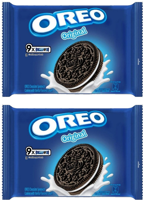 OREO 奧利奧 原味夾心餅乾, 248.4g, 2袋