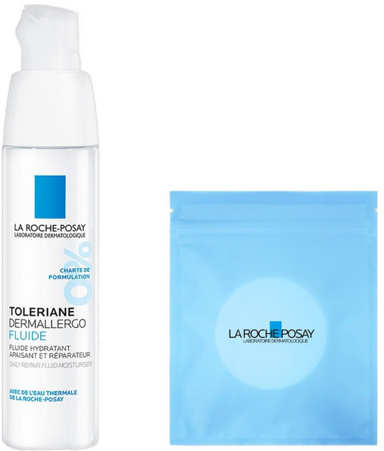 라로슈포제 똘러리앙 덤알레르고 플루이드 + 화장솜 30p 세트, 1개, 40ml