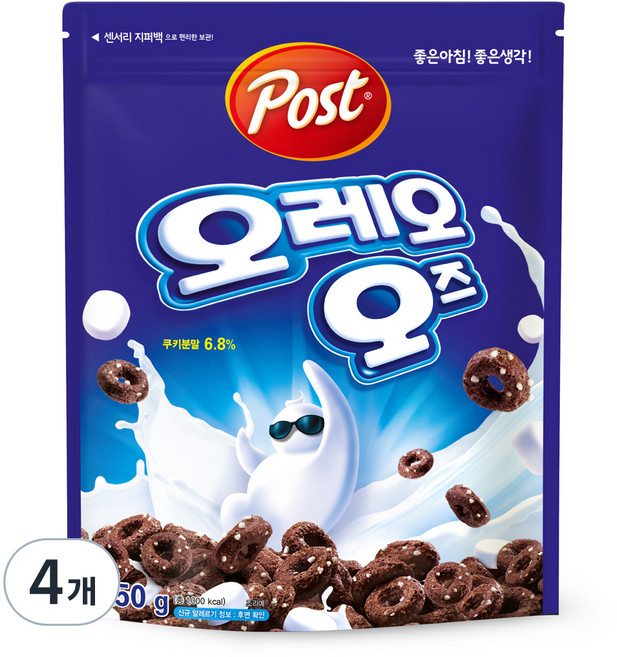 오레오 오즈 시리얼, 250g, 4개