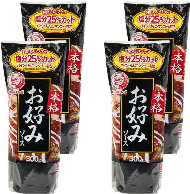 불독 오꼬노미 소스, 300g, 4개