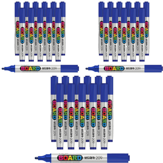 펜맥스 보드마카 209, 청색, 36개