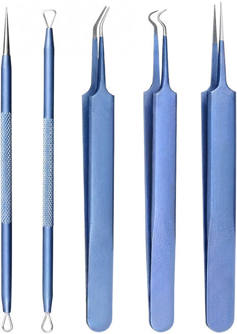 小麥購物 黑頭粉刺護理5件組 13 x 11.1 x 11.1cm, 1組, 藍色