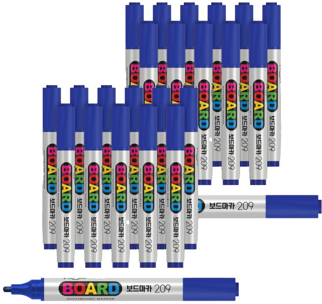 펜맥스 보드마카 209, 청색, 24개