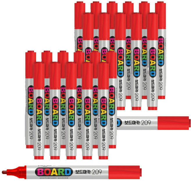 펜맥스 보드마카 209, 적색, 24개