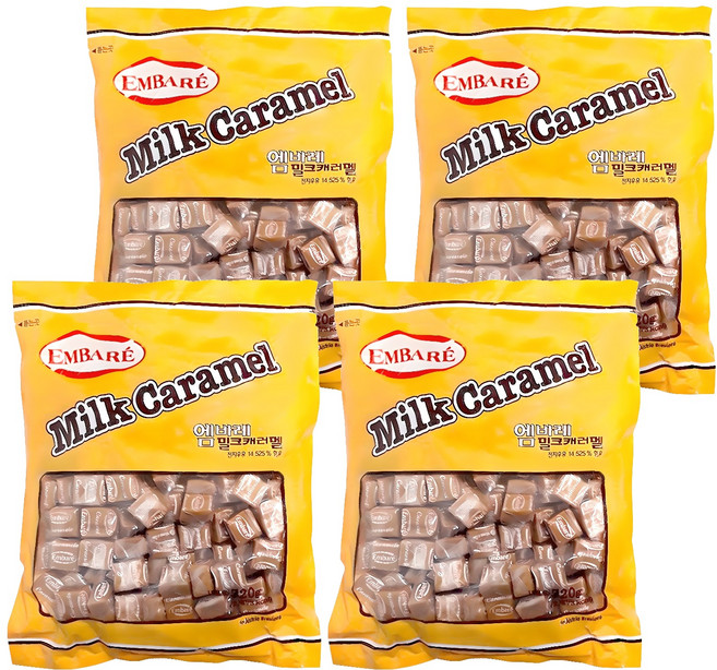 엠바레 밀크캬라멜, 720g, 4개