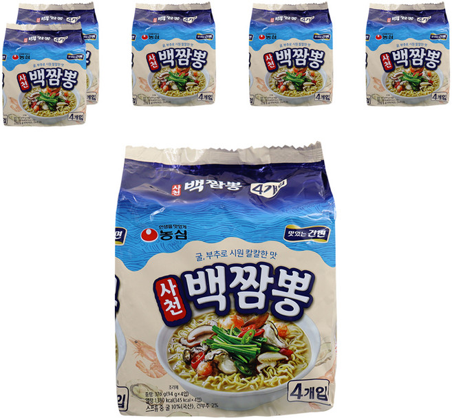 농심 사천백짬뽕 94g, 24개