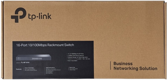 tp-link 16埠10/100Mbps機架裝載交換器, TL-SF1016, 1入