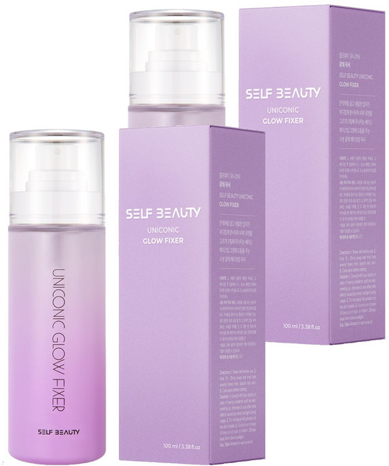 [비건뷰티] 셀프뷰티 유니콘 광채 메이크업 픽서, 100ml, 2개