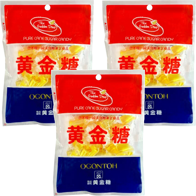 OGONTOH 黃金糖 純蔗糖, 300g, 3袋