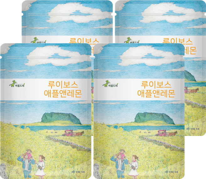 아름드레 삼각 티백 허브 차, 1.5g, 25개입, 4개