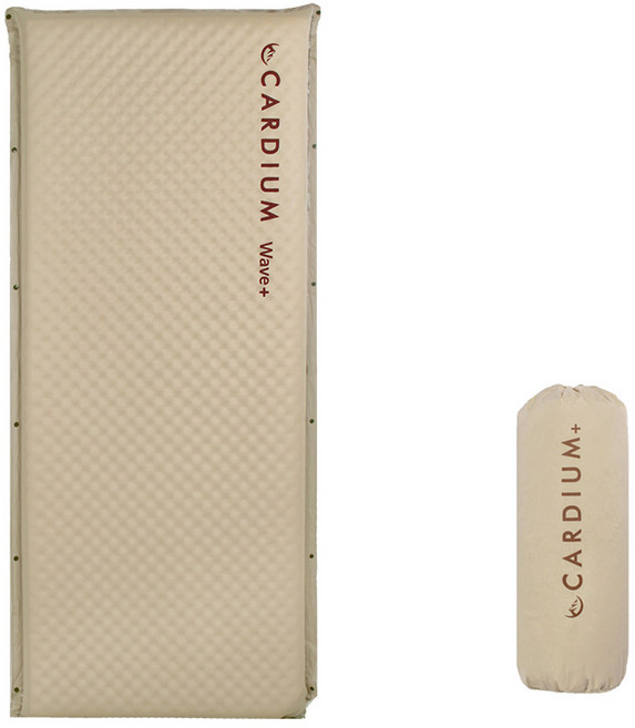 카디움 자충 매트 + 보관 가방 + 수리패치 세트, 베이지