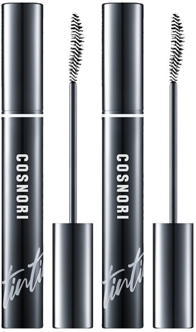 [비건뷰티] 코스노리 아이래쉬 틴팅 세럼 속눈썹 영양제 딥블랙, 9g, 2개