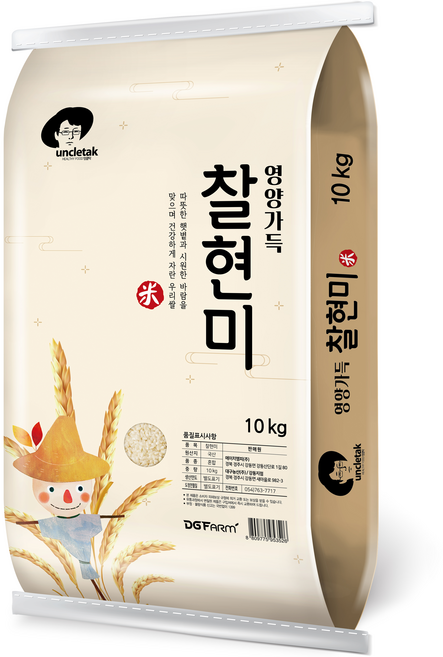 엉클탁 국산 찰현미, 10kg, 1개
