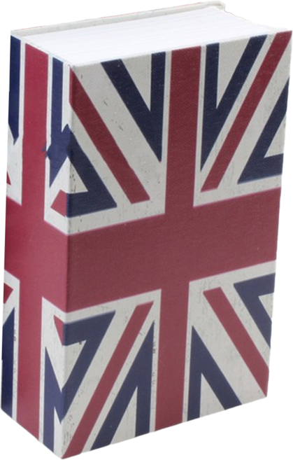 書本保險箱 大, 英國國旗 紅色 + 藍色
