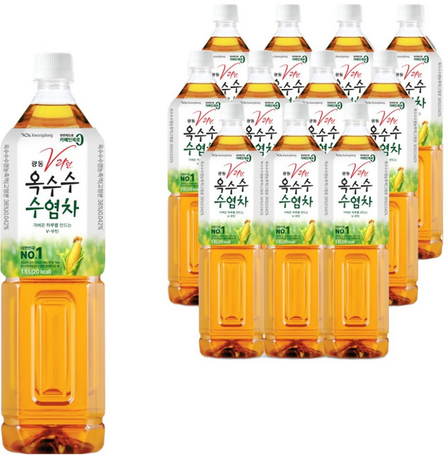 광동옥수수수염차, 1.5L, 12개