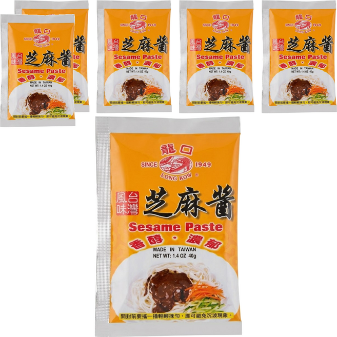 龍口 芝麻醬包, 40g, 6包