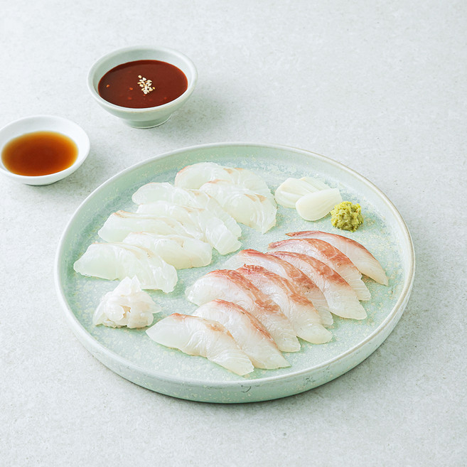 노량진수산시장 중도매인 90번 광어 숭어회 (냉장), 200g, 1개