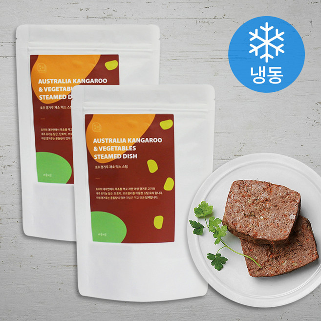 반려동물 호주 캥거루 청정 믹스 스팀 100g (냉동), 캥거루 + 채소 혼합맛, 2개