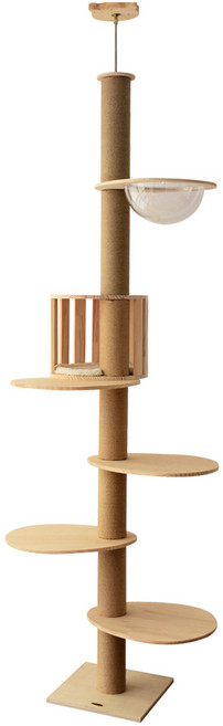 펫이랑 대형 원목 캣폴, 혼합색상, 1개